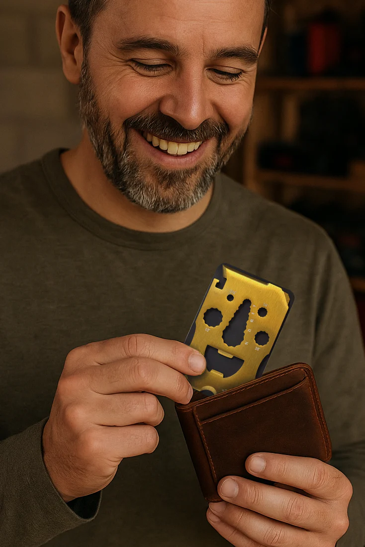 Happy Guy Wallet Multi-Tool Card - Image 4