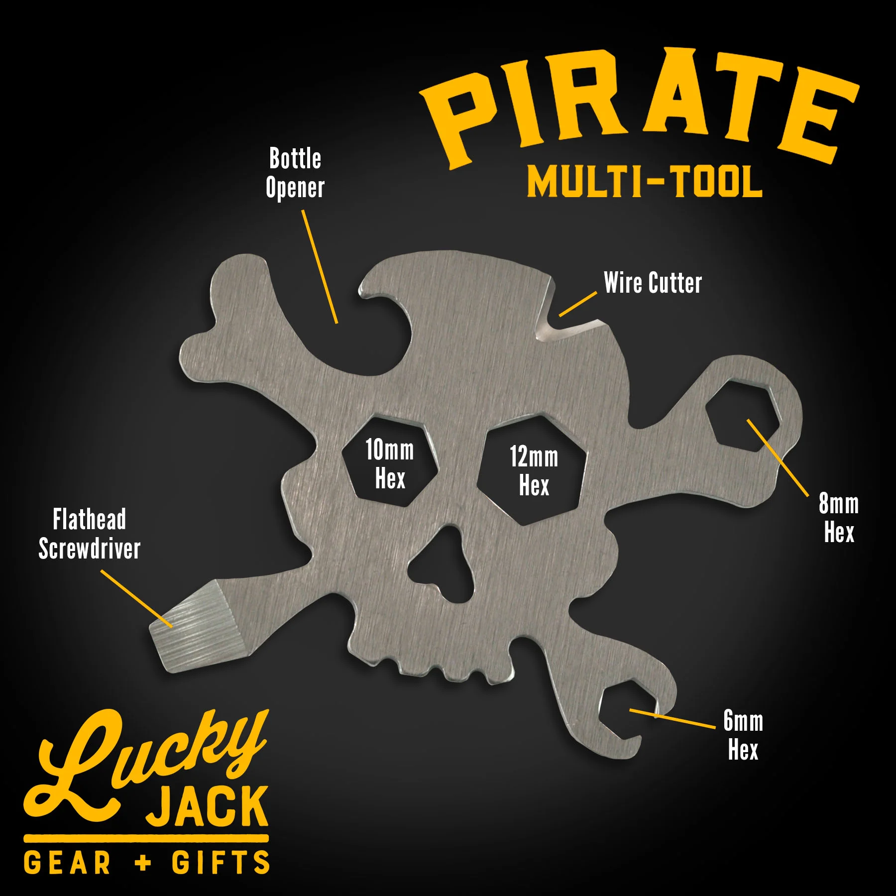 Pirate Multi-function Pocket Tool - Image 3