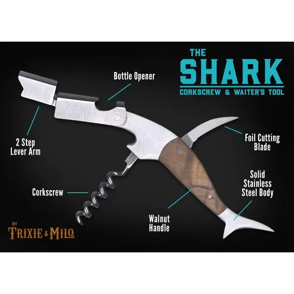 Shark Waiter's Tool, Corkscrew, Wine Key - Image 4