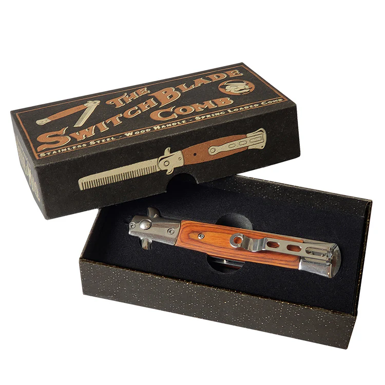 Genuine Switchblade Folding Comb - Image 3