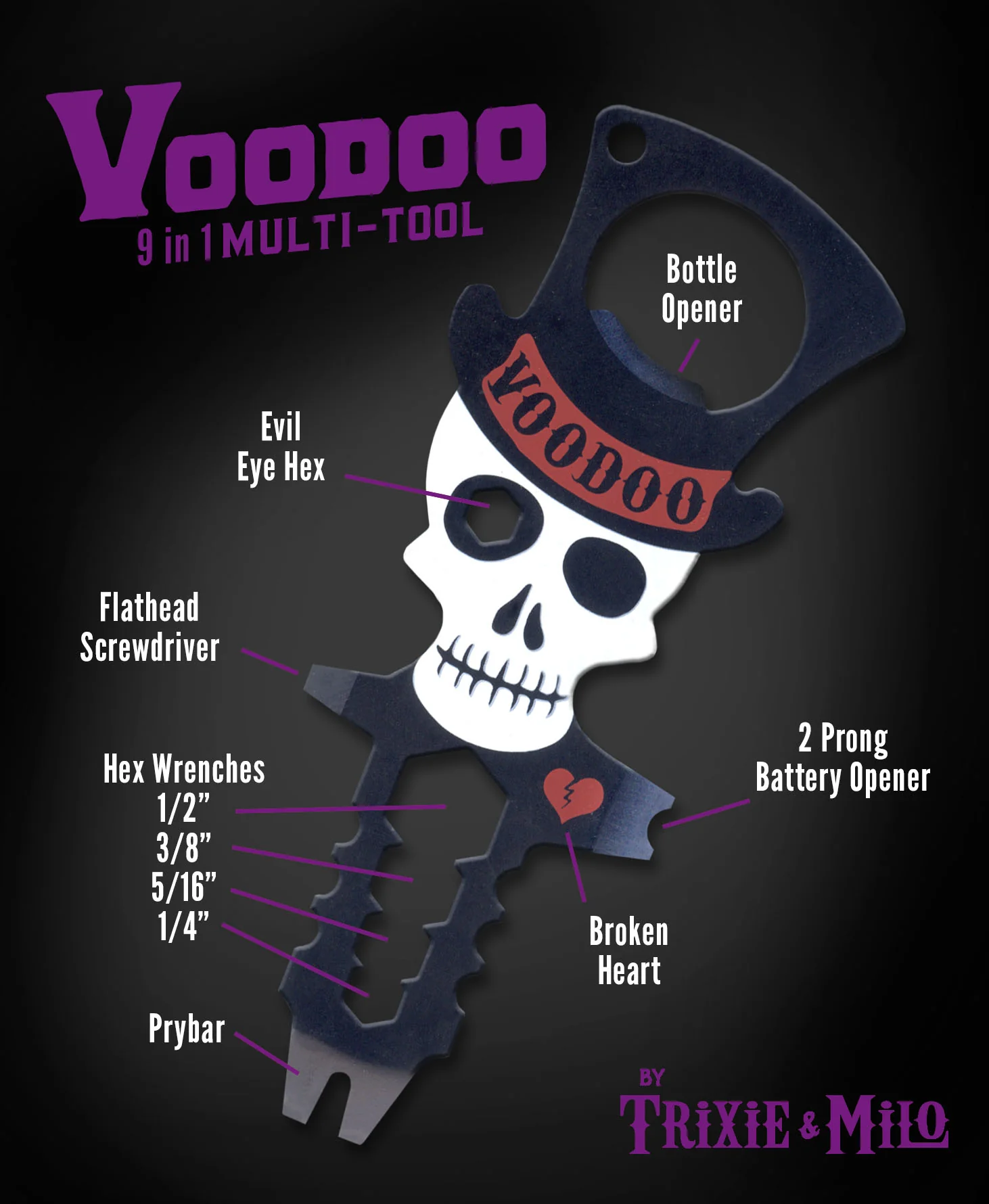 Voodoo Doll Pry Bar Bottle Opener - Image 3