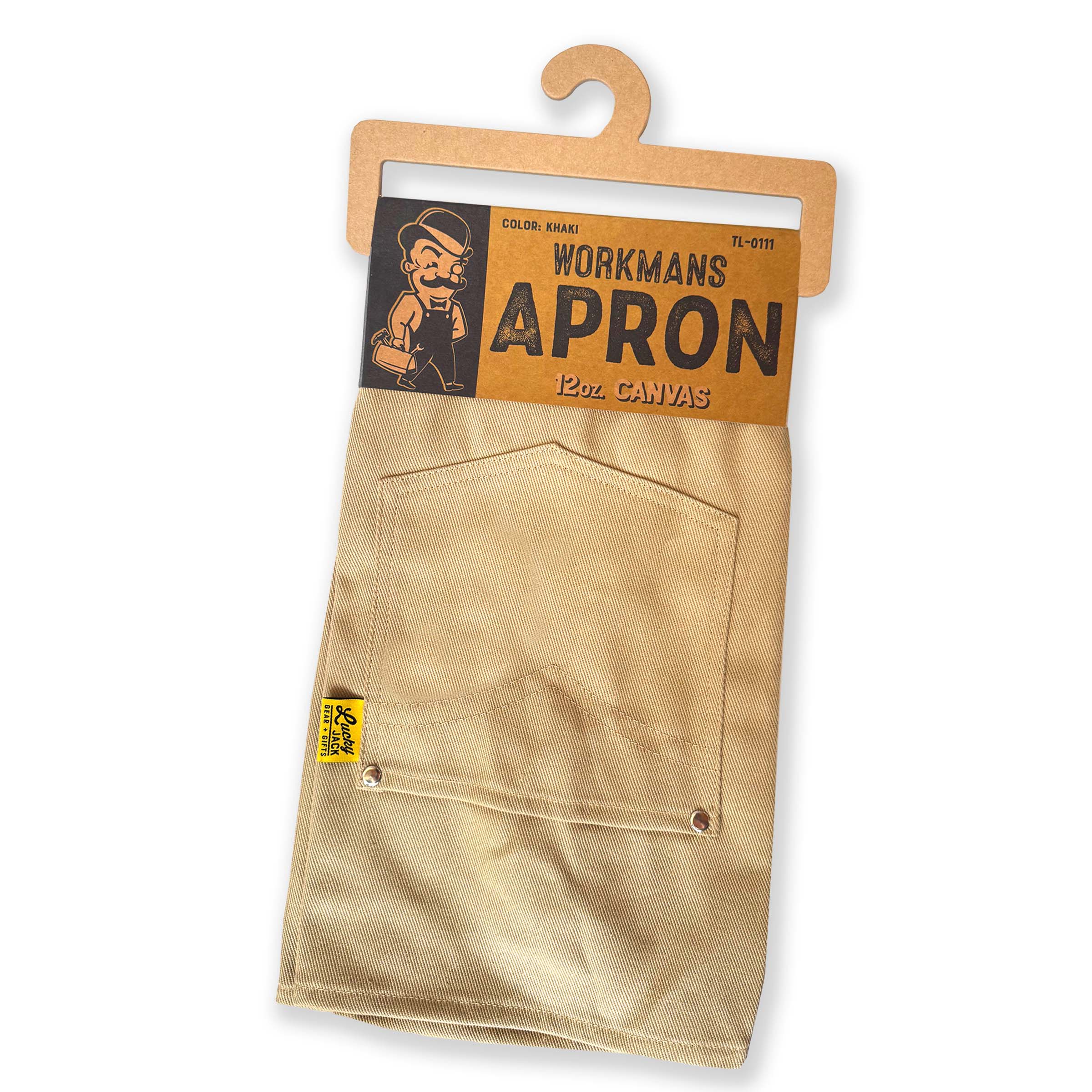 Workman's Khaki Cotton Work Apron - Image 3